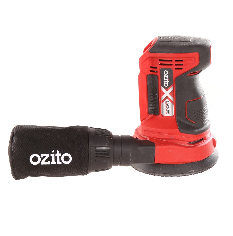 OZITO 18V 125mm Random Orbital Sander, Hook & Loop Paper Fitment.. Skin