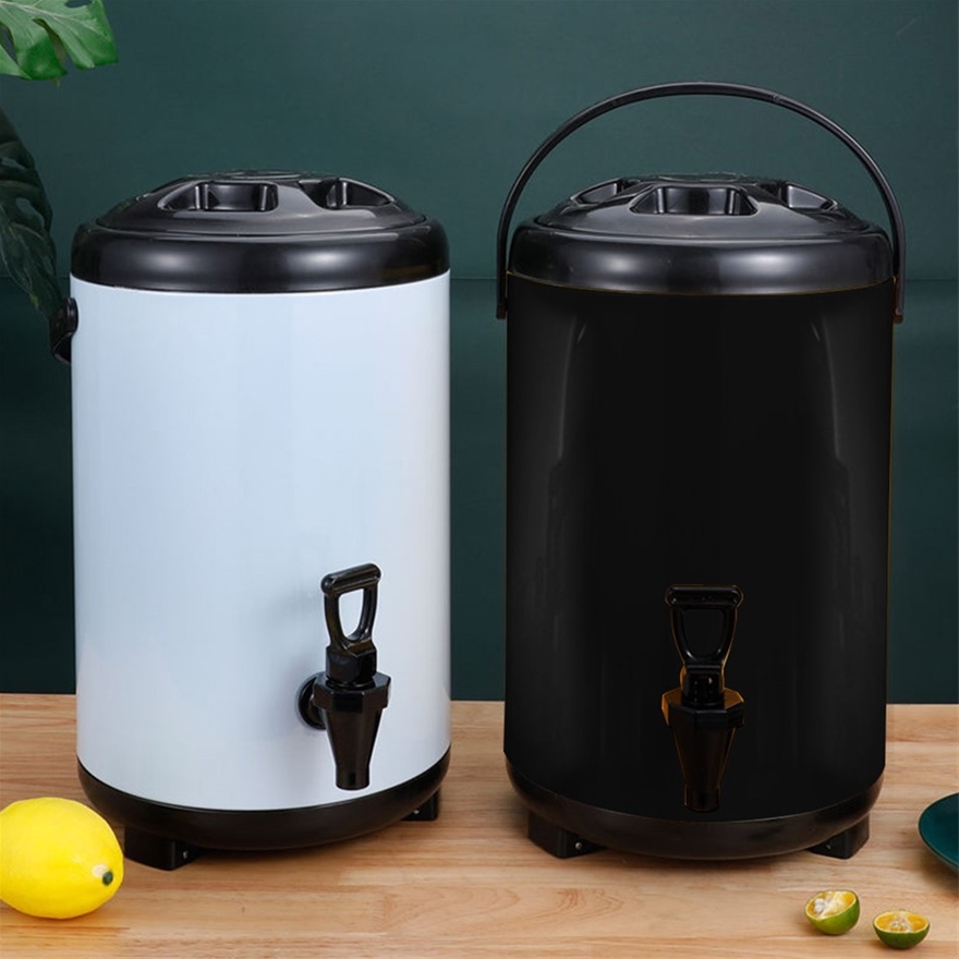 12L Hot & Cold Tea Water Dispenser Insulated Beverage Dispenser  Stainless Steel