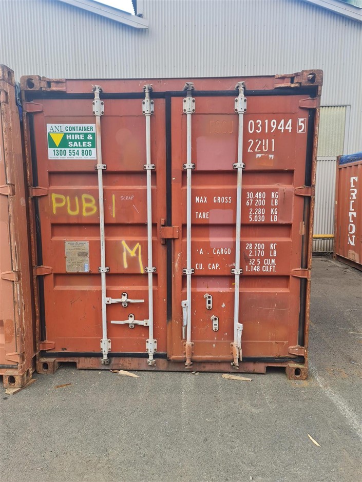 20ft Vinyl Top Shipping Container Auction (00085049981) Grays Australia