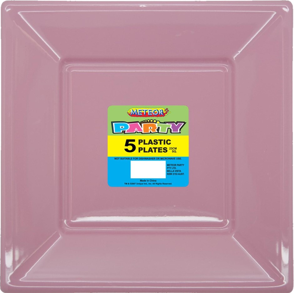 72 x LOV PINK 5 x 9" SQ PLAS PLATES Auction (00812546058) Grays