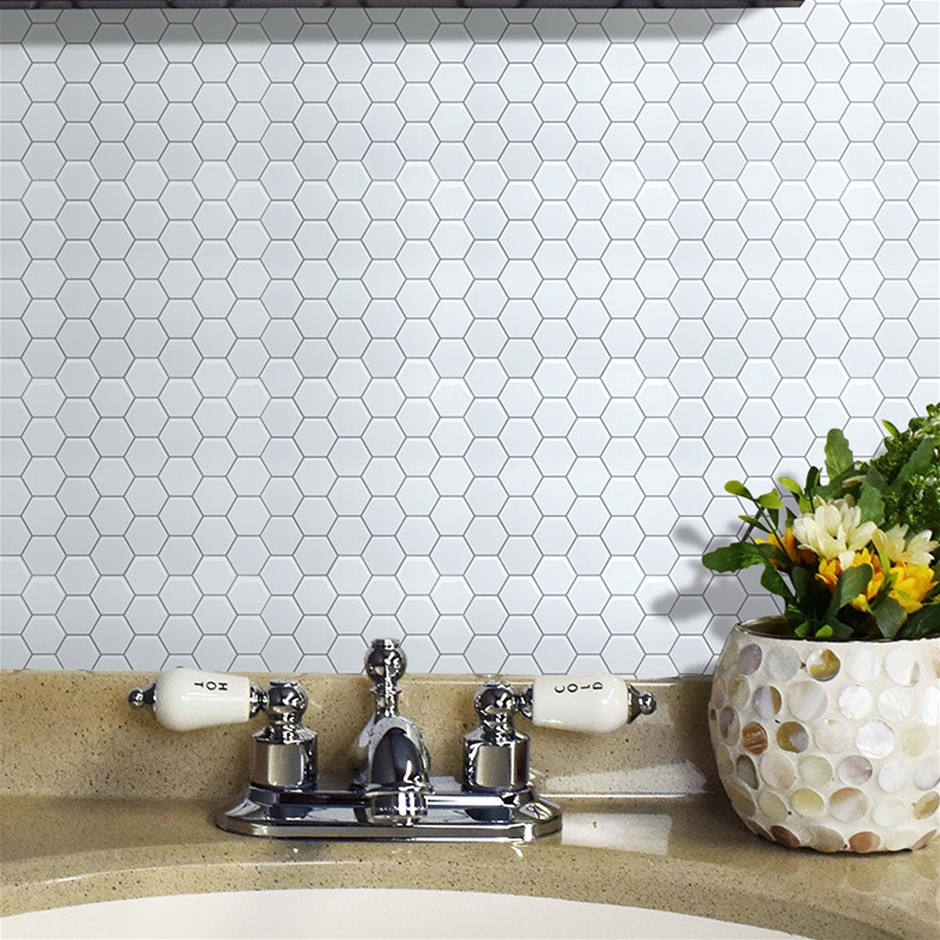 Tiles 3D Peel and Stick Wall Tile Hexago