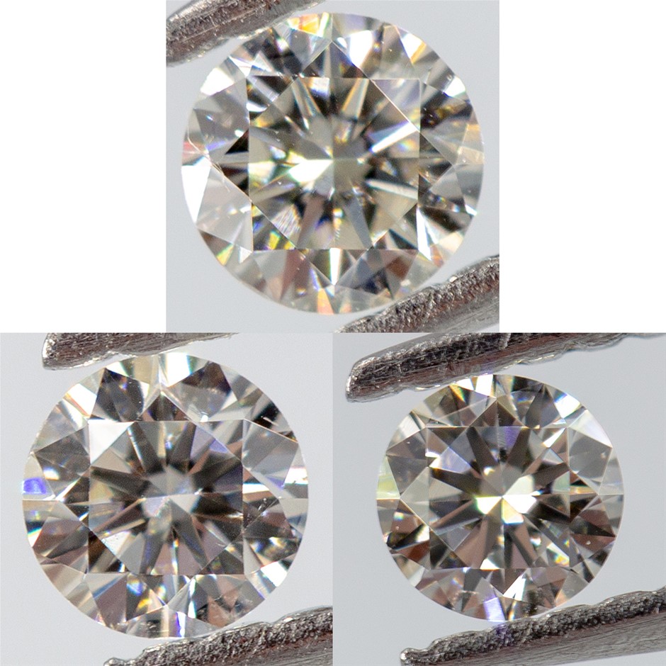 7 Point TSW VVS1/VVS2+ Premium Loose Diamond Trio Auction (0003-2547955 ...