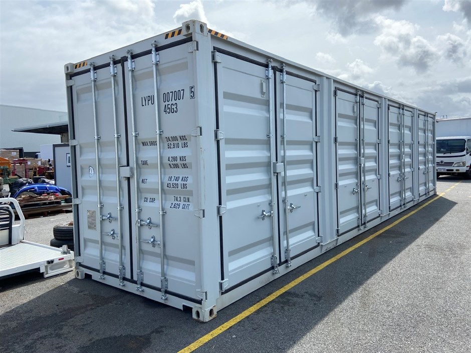 <p> 2022 40ft High Cube 4 Door Side Opening Shipping Container</p>
