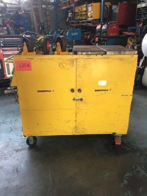 Enerpac 30 Ton Rams Pump & Ram Set Pump Hose Manifolds Auction