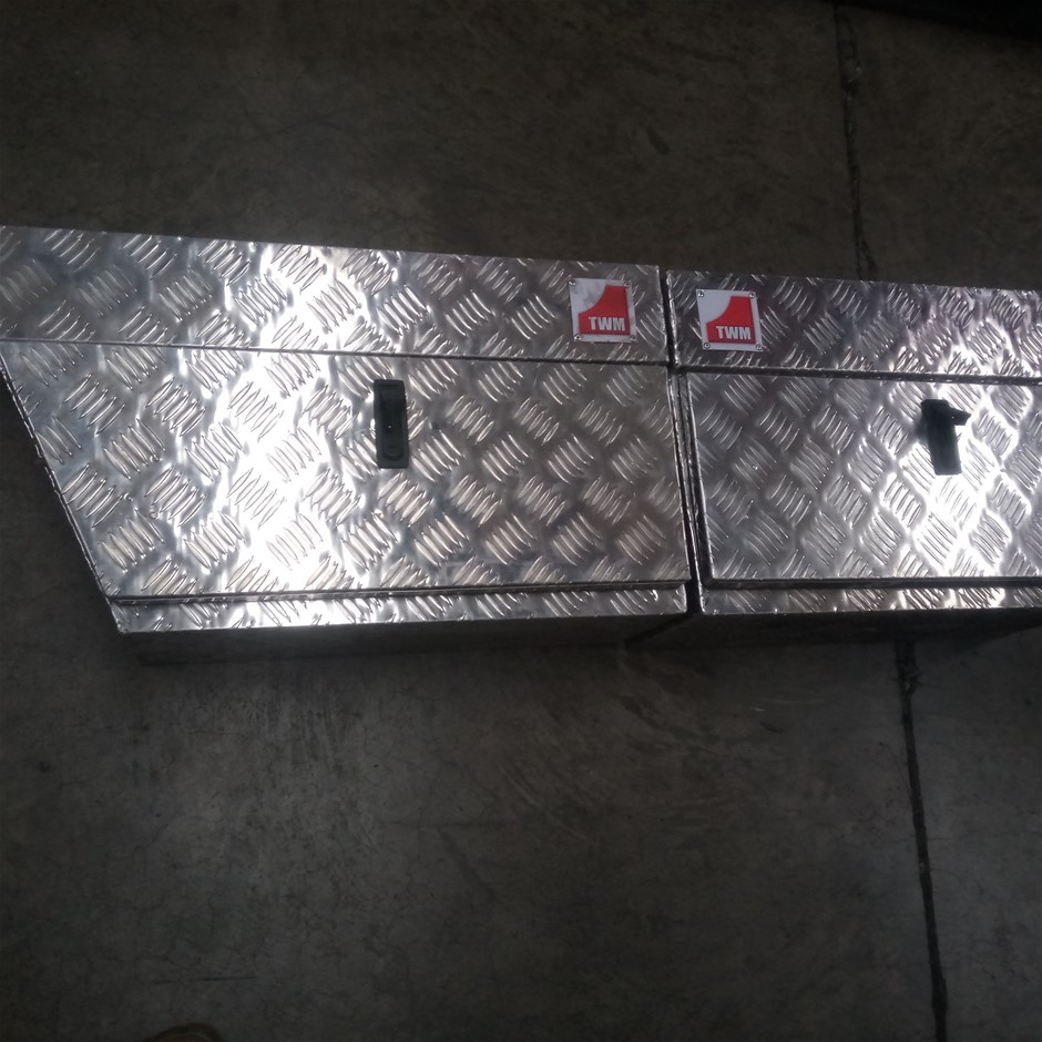 Aluminium Storage Boxes Qty of 2 Auction (02003023275) Grays Australia