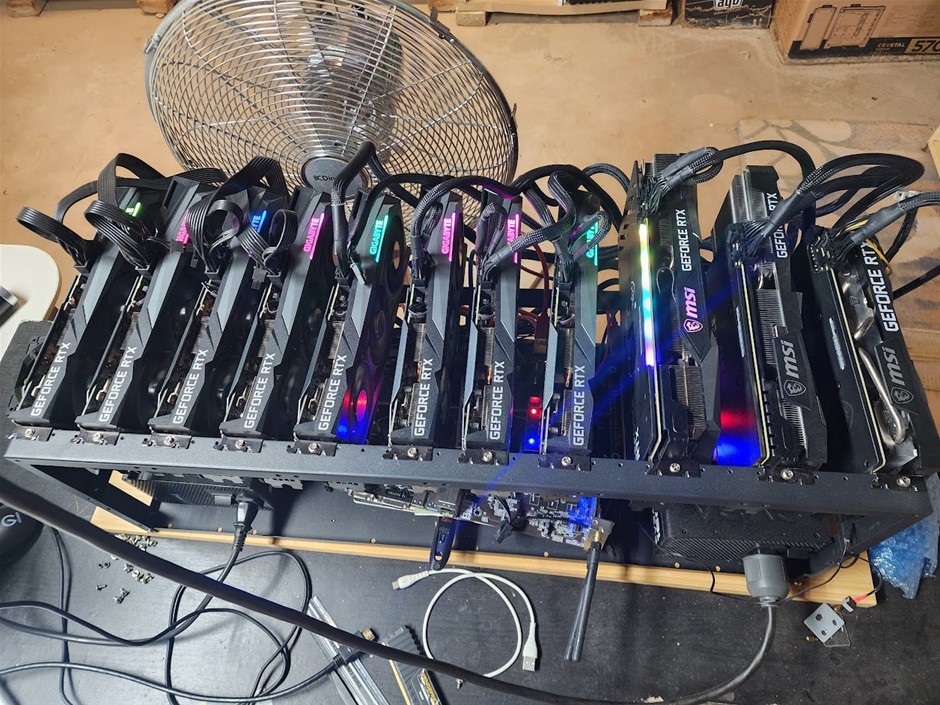 Crypto Mining Farm 2.2 Gh/s (inc. 5 x Rigs) Auction (00012546838