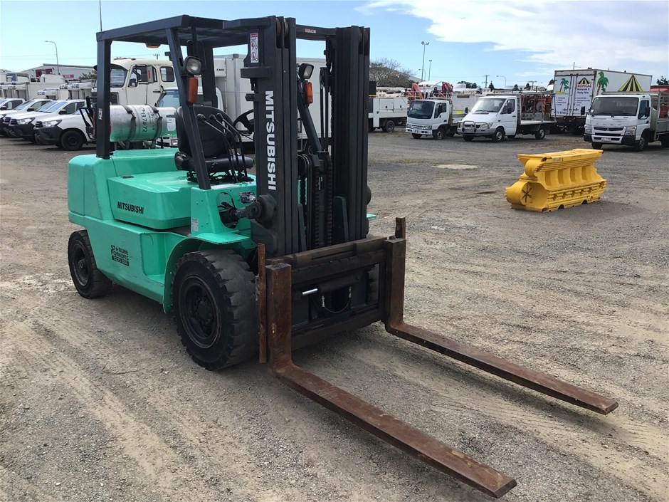 Mitsubishi FG40KLT Counterbalance Container Mast Forklift Auction (0001 ...