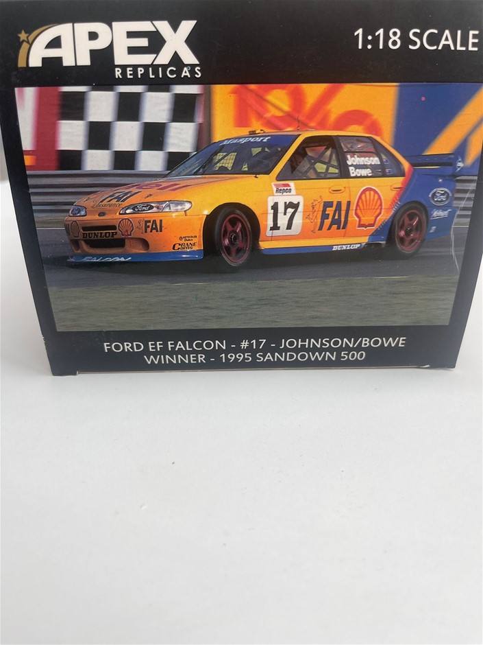 Ford EF Falcon, Dick Johnson Racing, Winner '95 Sandown #17 1/18 Model Car  Auction (0102-2546719) | Grays Australia