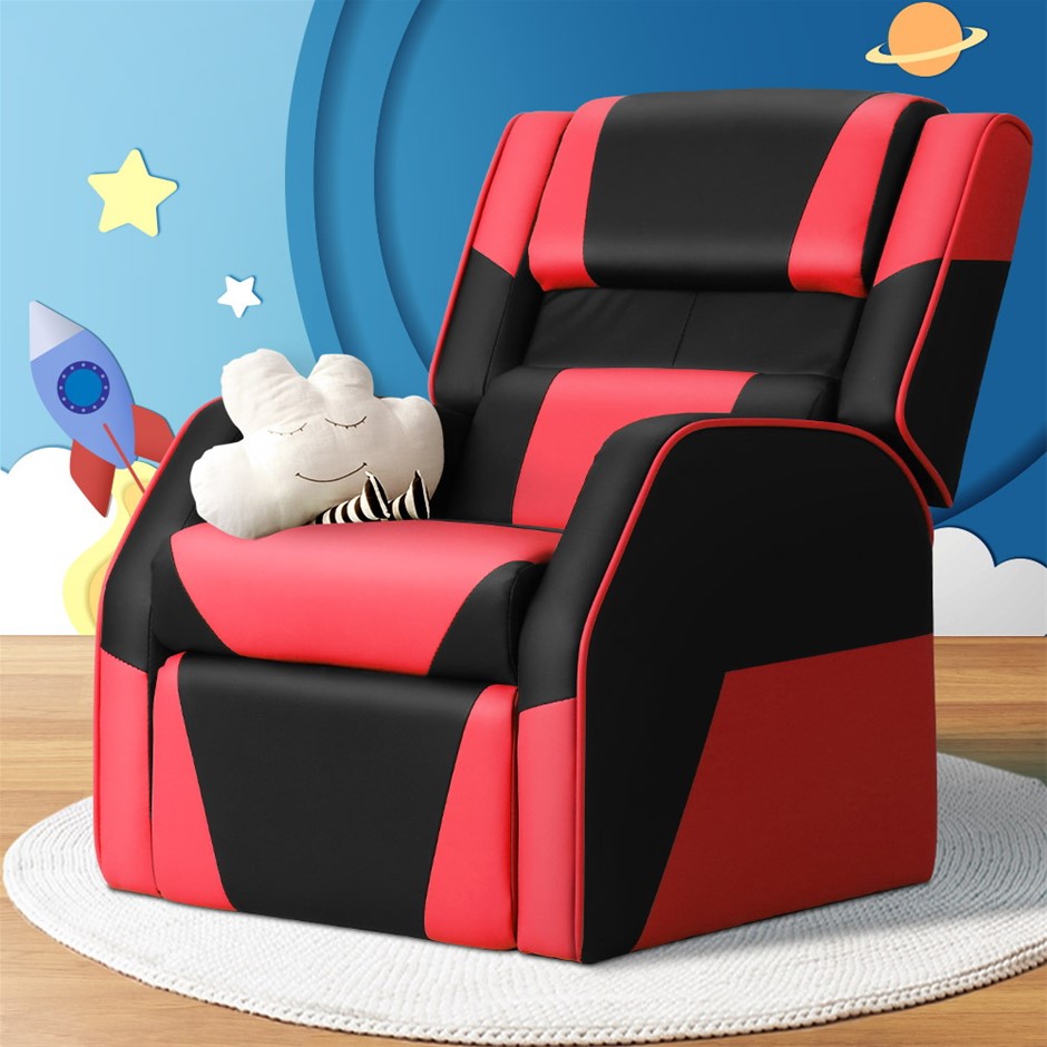 Keezi Kids Recliner Chair PU Leather Gam