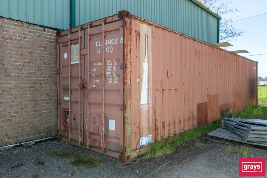 40' High Cube Shipping Container Auction (03425050079) Grays Australia