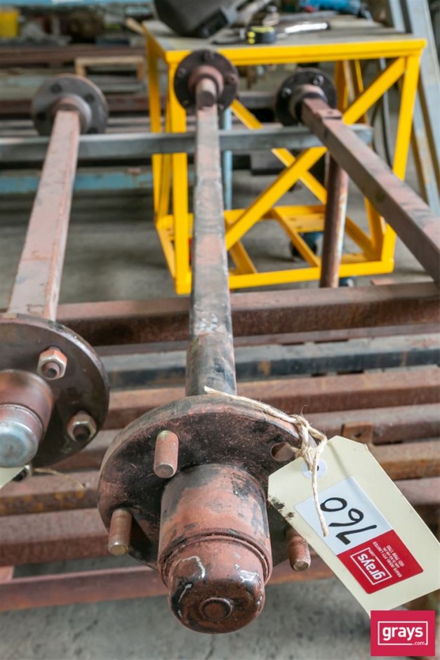 Heavy Duty Straight Trailer Axle Assembly Auction (07605050080) Grays Australia