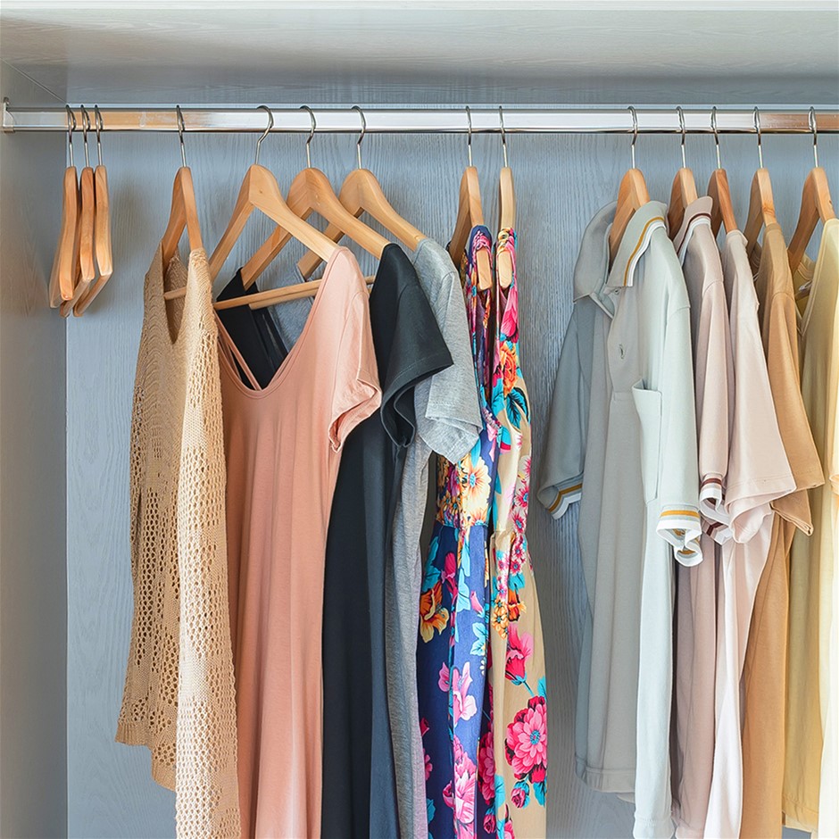 120pc Wooden Clothes Hangers Coat Pant S