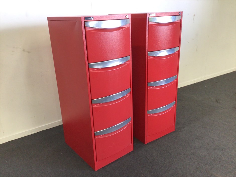 2 x Stilford 4 Drawer Filing Auction (00047042557) Grays