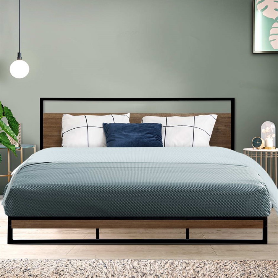 Artiss Metal Bed Frame King Size Mattres