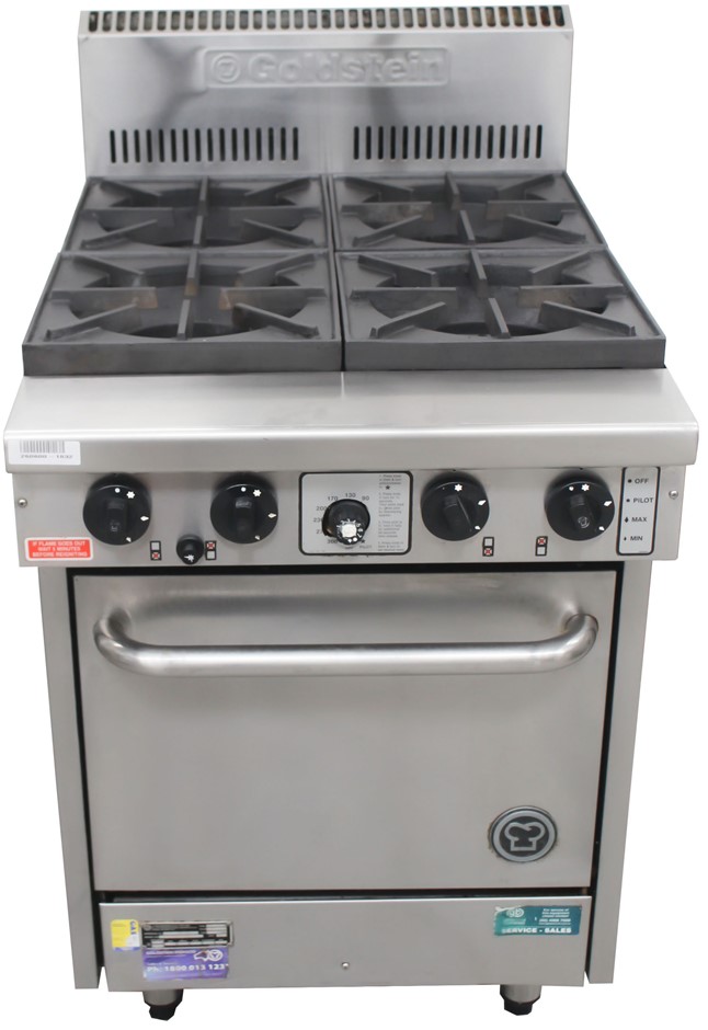 GOLDSTEIN GAS 4 BURNER STOVE WITH OVEN Auction (00195050476) Grays