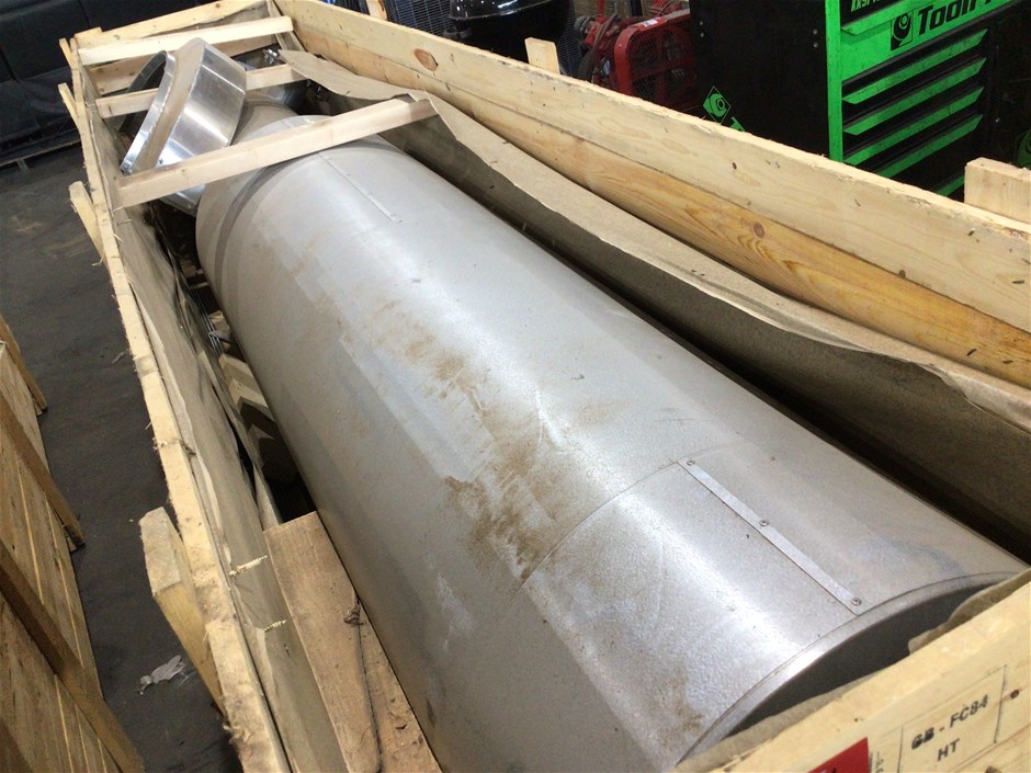 Large Galvanised Steel Ducting Section Auction (00248016255) Grays
