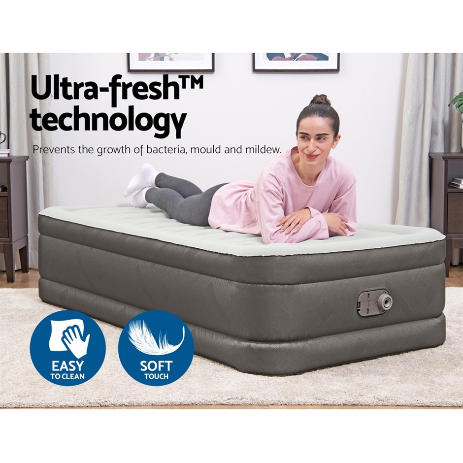 Buy Bestway Air Mattress Bed Single Size Inflatable Camping Beds 46CM Grays Australia