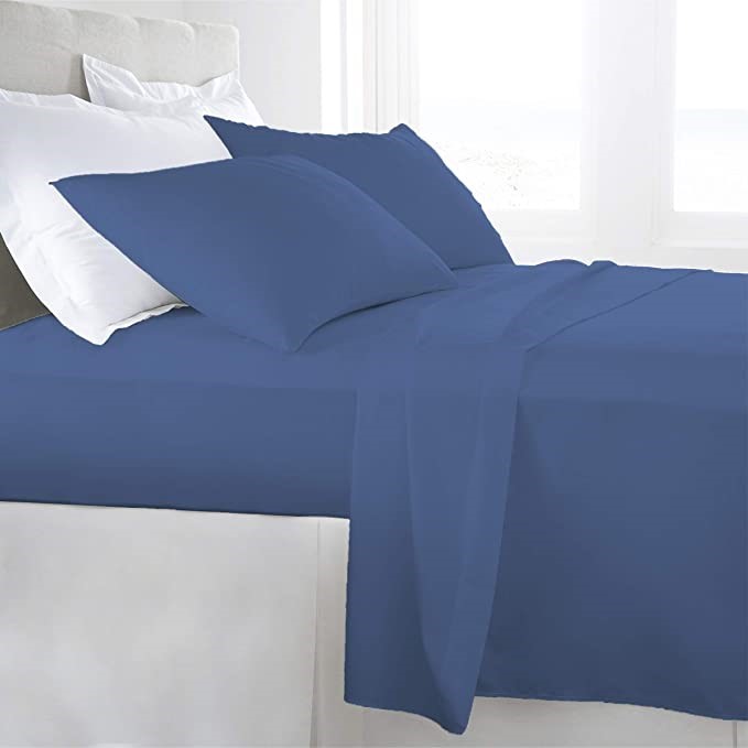 LUXOR 1000TC Egyptian Cotton Sheet Set (Flat Sheet, Fitted Sheet, One Pillo