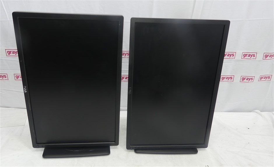 2 x Dell U2412MB 24 Inch LED Backlit LCD Monitor With Stand