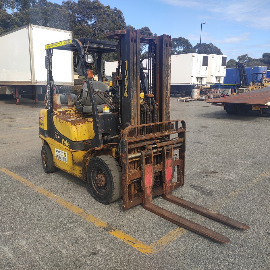 Yale GDP25RK Counterbalance 2.5T Container Mast Diesel Forklift (See ...