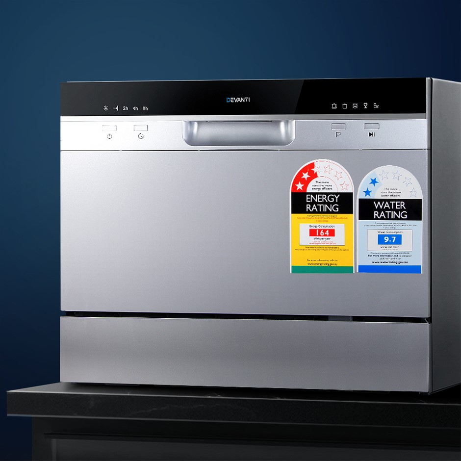 Devanti Benchtop Dishwasher 6 Place Benc