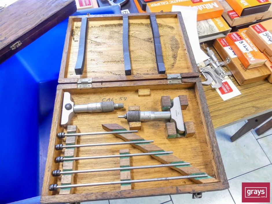 Qty 3 x Mitutoyo Assorted Depth Micrometres Auction (31335050873