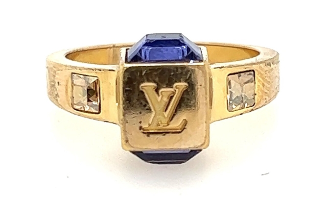 Louis Vuitton Crystal Gamble Ring