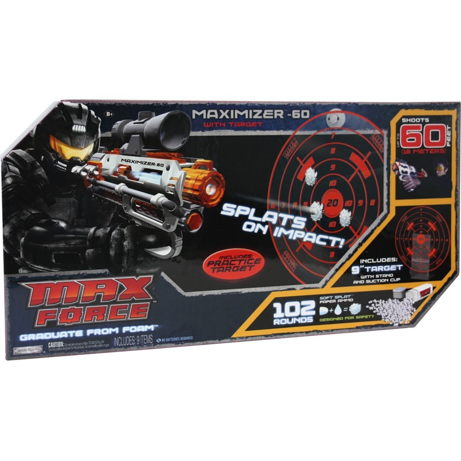 Max Force Maximizer Toy Gun with Soft Am