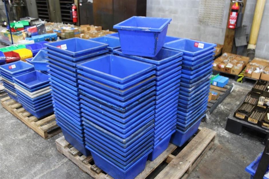Quantity of Poly Blue Tubs Auction (11045050714) Grays Australia