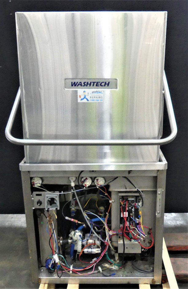 Washtech Stainless Steel Industrial Passthrough Dishwasher Auction