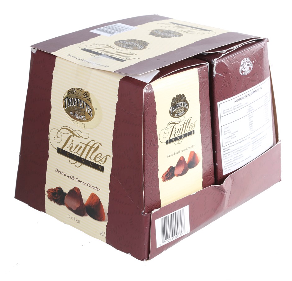 2 x TRUFFETTES de FRANCE French Truffle Chocolates Dusted with Cocoa
