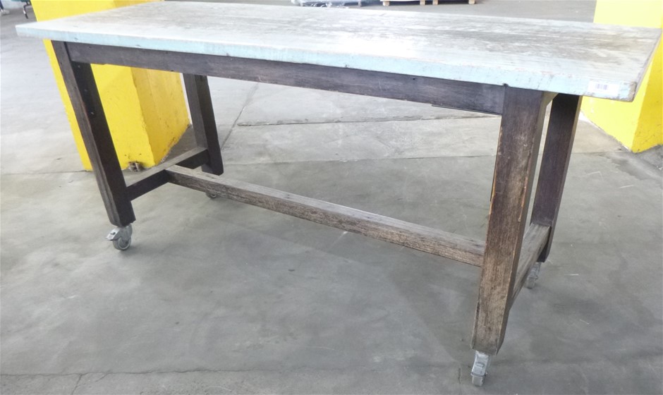 Mobile Café & Restaurant Style Long Rectangular Timber Woodgrain High ...