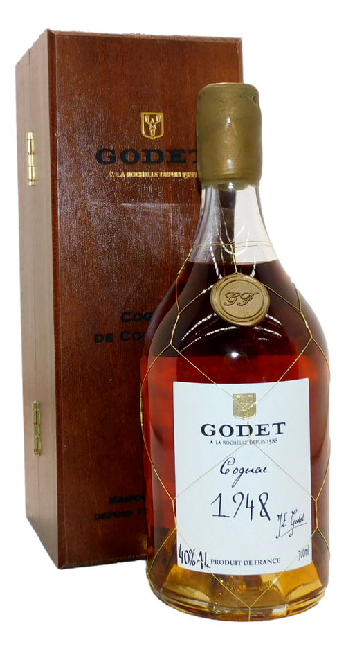 Godet Fins Bois Cognac 1948 (1x 700mL), 