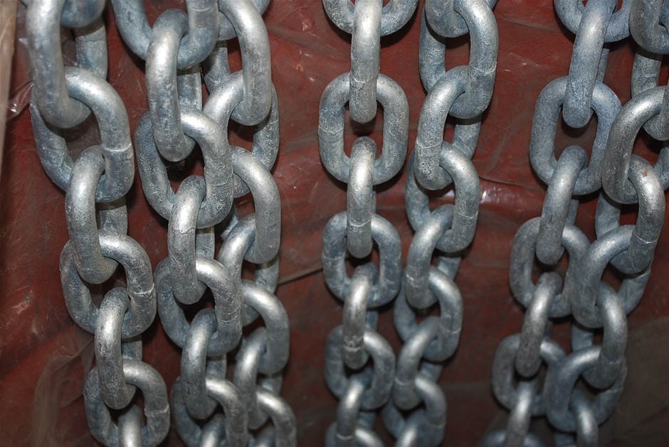 100 x 1.2M Lengths of 13mm H/D Regular Link Chain.