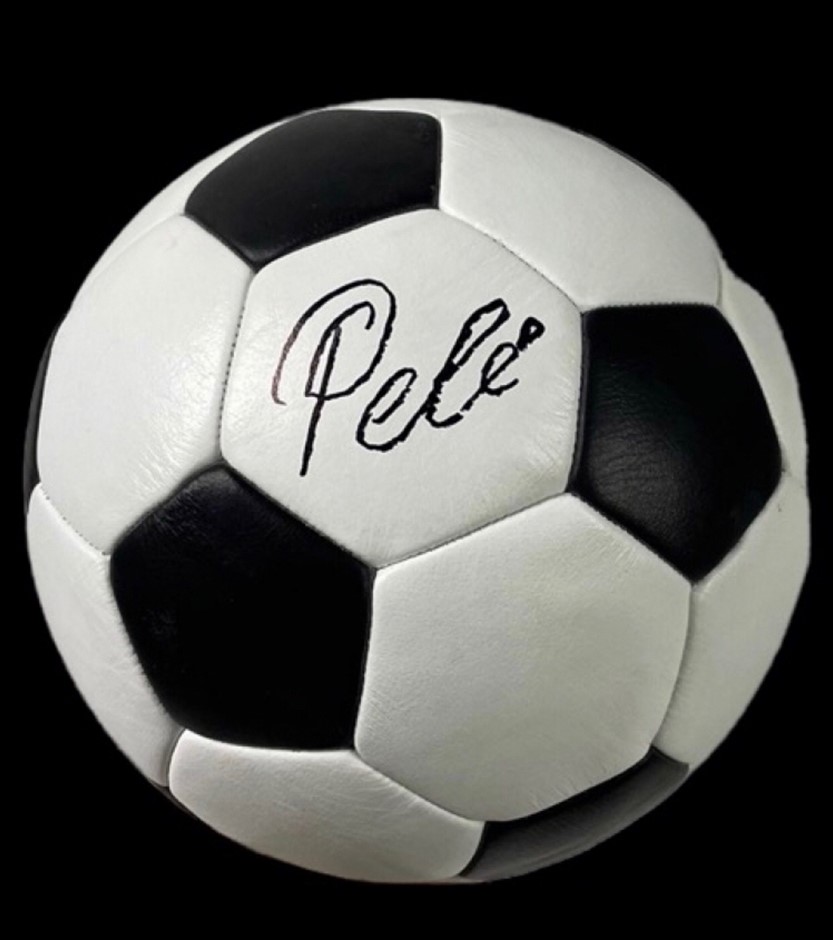 Pele Signed Adidas 1970 World Cup Soccer Ball Auction (00018016487