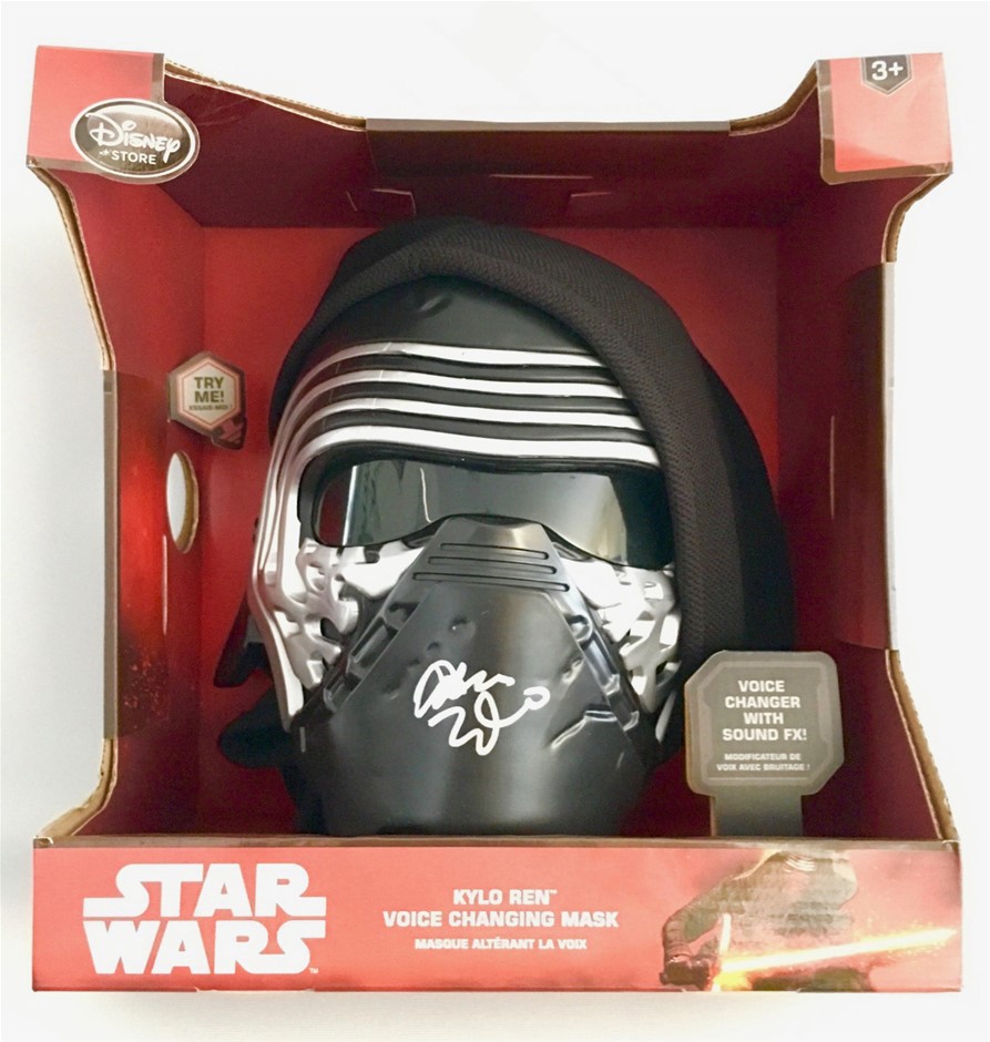 Signed Kylo Ren voice changing helmet - Adam Driver Star Wars Auction ...