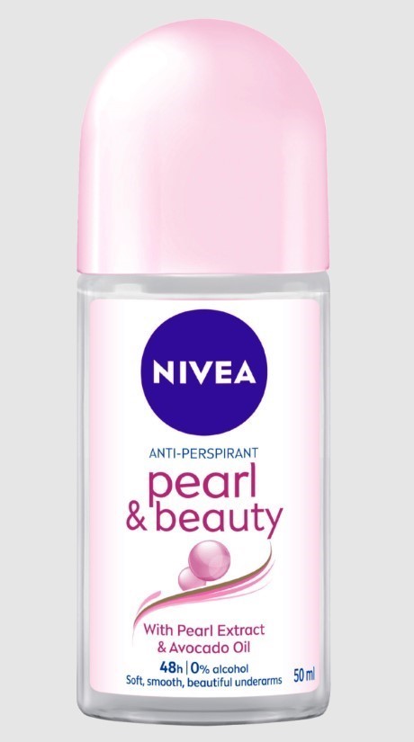 7 x NIVEA Pearl & Beauty Roll On w/Pearl Extract & Avocado Oil, 50mL.