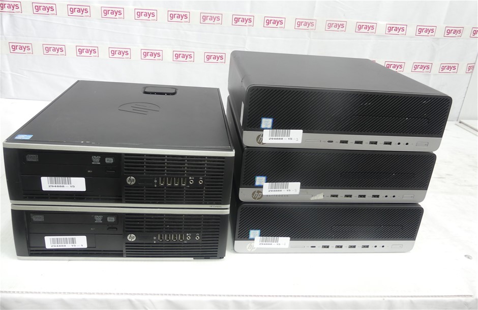 Box Of HP Assorted Model Desktop PC Approx Includes Auction (0002 ...