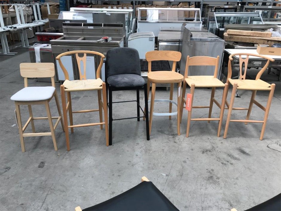 Qty 6 x Brosa Assorted Bar Stools Auction (00513024836) Grays Australia
