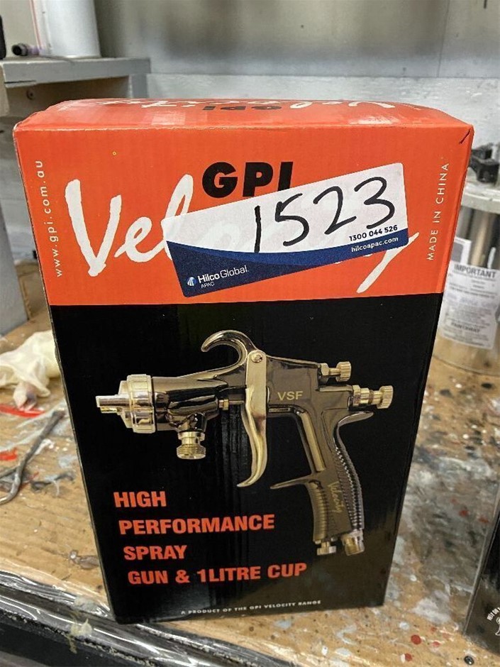GPI Velocity Spray Gun & Pot Auction (15233024589) Grays Australia