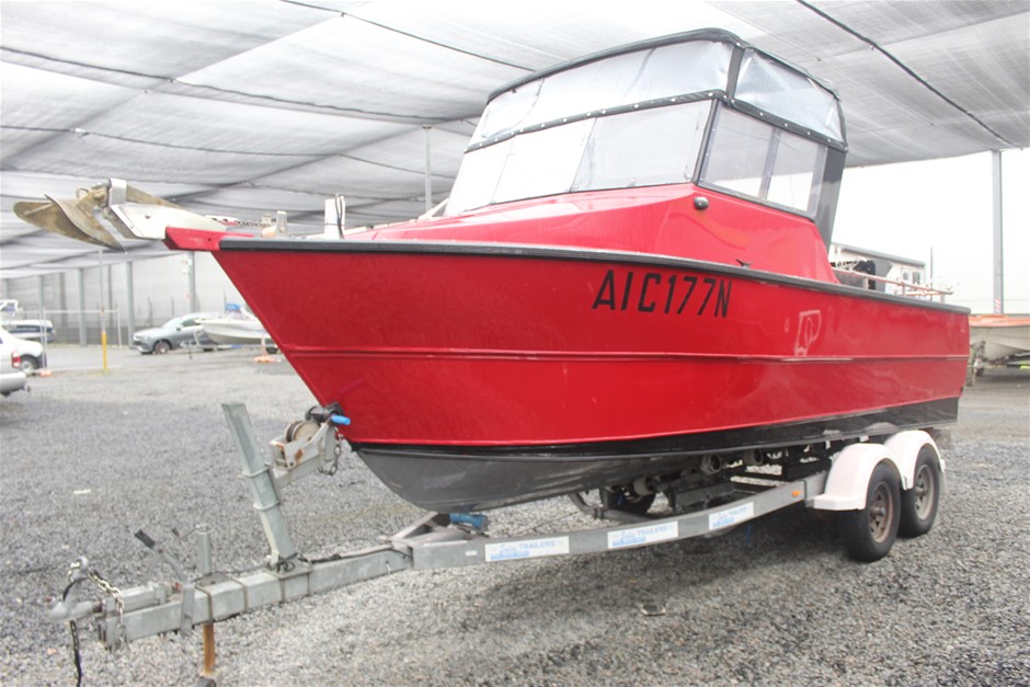 6M CUSTOM PLATE ALUMINIUM HALF CABIN Auction (000110081304) Grays