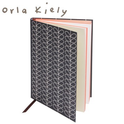 Orla Kiely Large Linear Stem Ink Noteboo