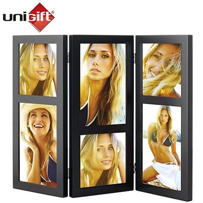 UniGift 6-in-1 Wooden Collage Photo Fram