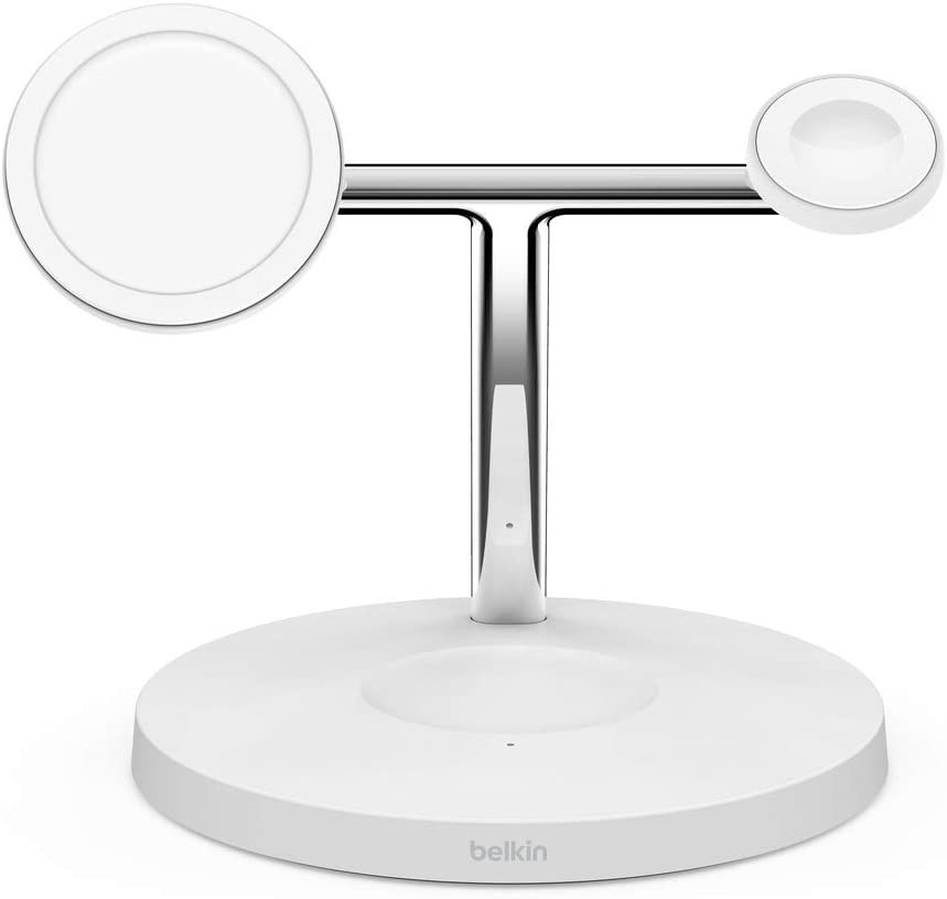 BELKIN MagSafe 3-in-1 Wireless Charger, White. NB: Minor Use, Not in origin