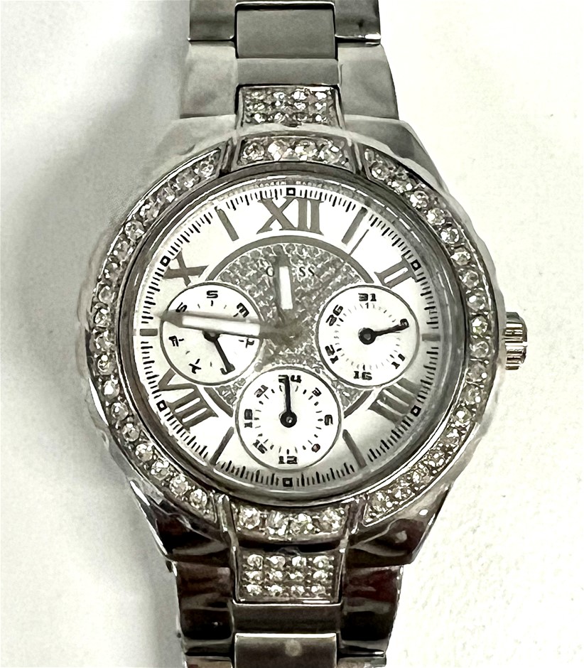Guess Mid Size Chronograph Diamante Watch Auction (0074 2550745
