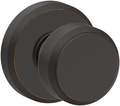 SCHLAGE F10 BWE 625 GSN Greyson Collection Bowery Passage Lock Knob, Bright