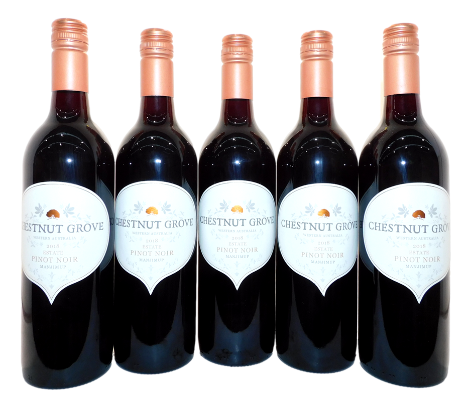 Chestnut Grove Pinot Noir 2018 (5 x750mL) Auction (003210720916