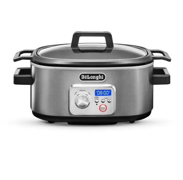 DELONGHI Livenza Programmable Slow Cooker With Stovetop Safe  Cooking Pot,