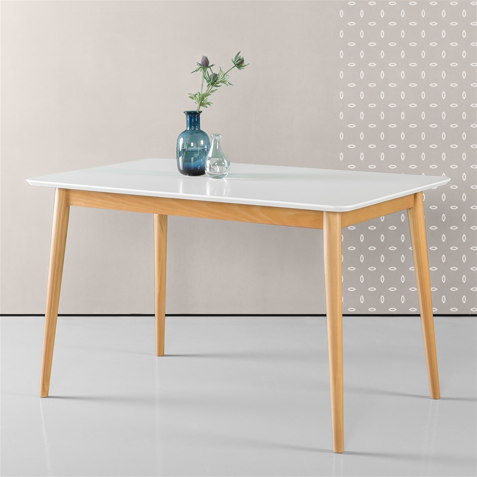 Zinus Jen Solid Wood Dining Table - White Auction (0032-2187550 ...