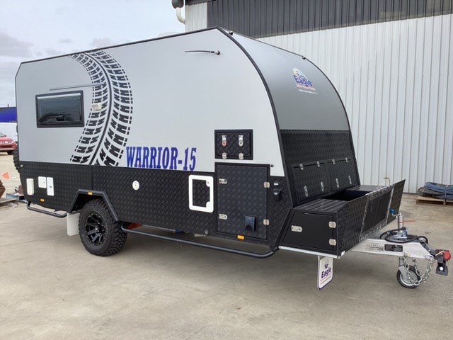 2022 Warrior-15 Caravan, Transport Trailer & 4 Post Hoist